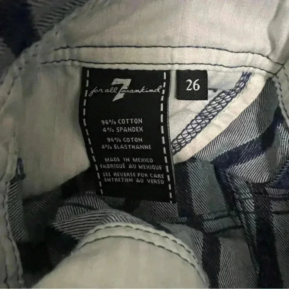 7 For All Mankind button stripes jumpsuit